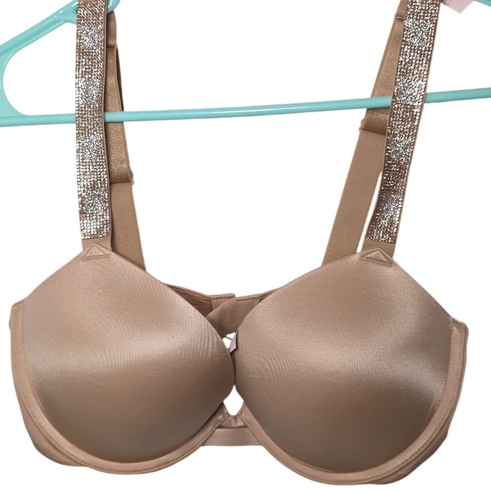 Victoria's Secret Very Sexy Push-Up Bra 34D Tan Excellent 11230635